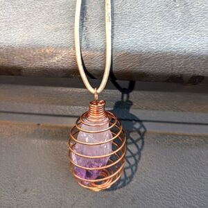 Amethyst and Copper Necklace